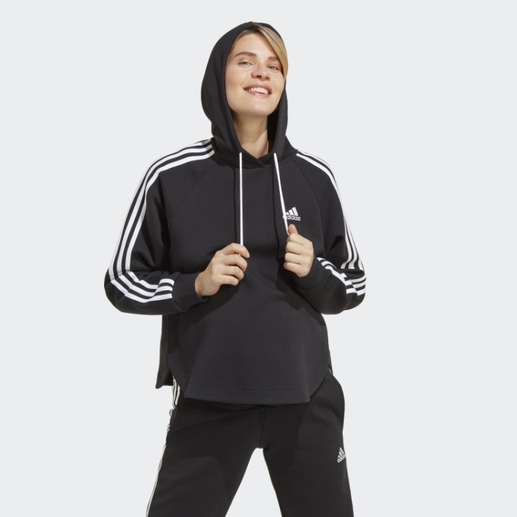 Moletom Com Capuz Maternidade Adidas Preto