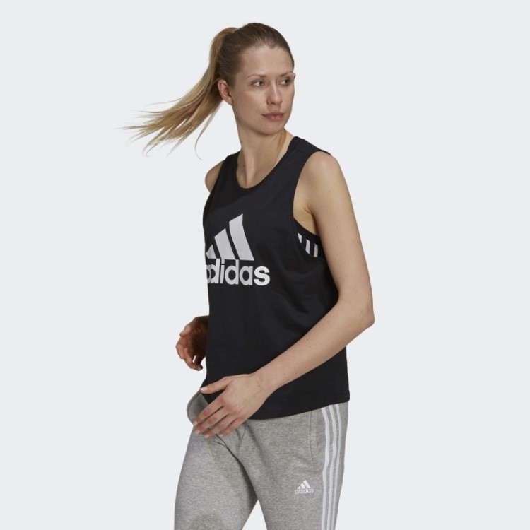 Regata Adidas Essentials Com Logo Grande Branco Fashion