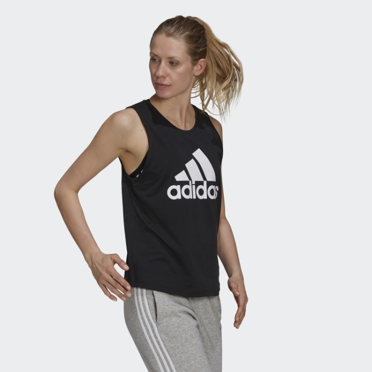 Regata Adidas Essentials Com Logo Grande Branco Fashion