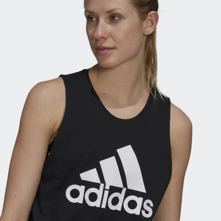 Regata Adidas Essentials Com Logo Grande Branco Fashion