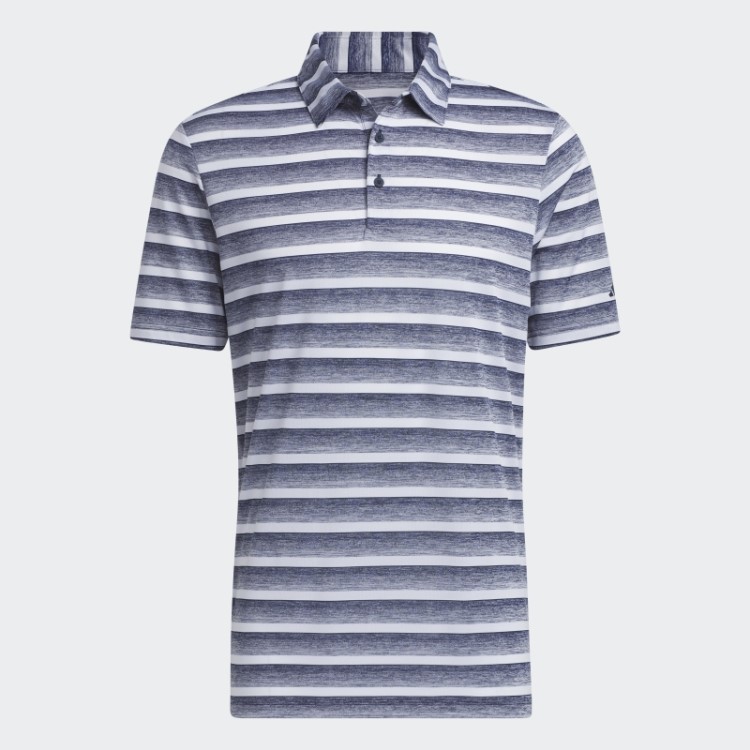 Camisa Polo Listrada Bicolor Adidas Navy