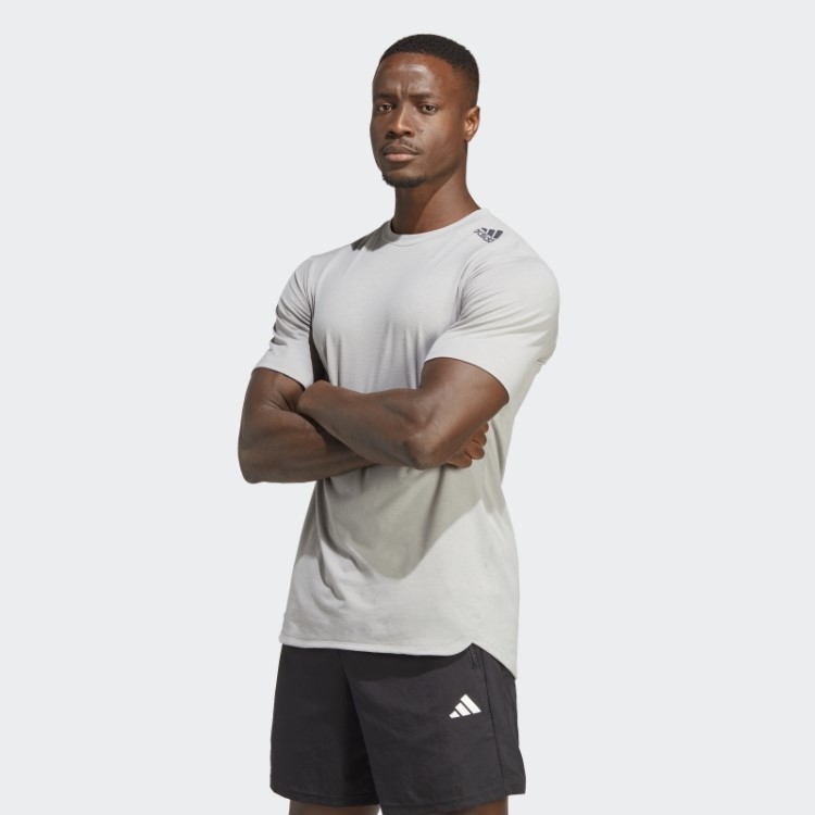 Projetado Para Camiseta De Treino Mgh Cinza Sólido Adidas