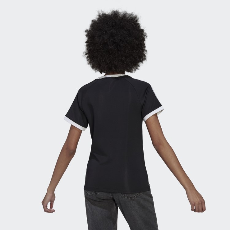 Camiseta Adidas Adicolor Classics Slim Com As Três Listras Preta