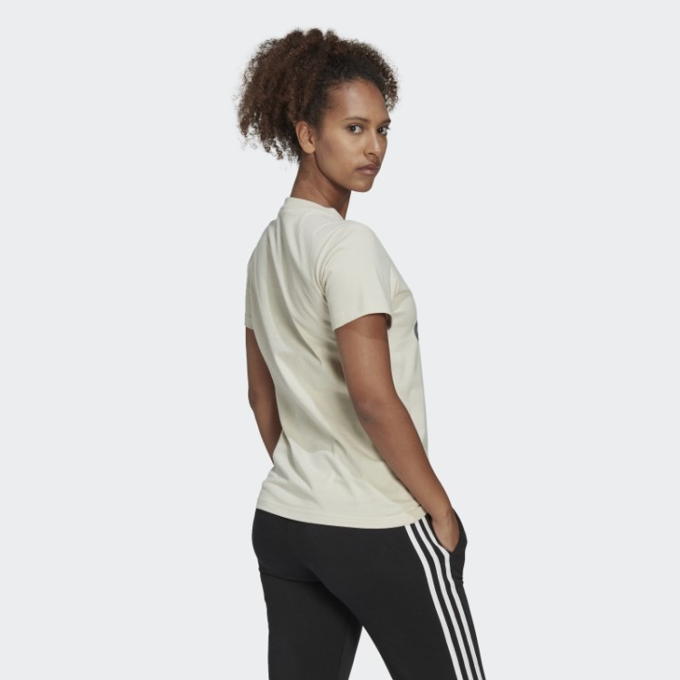 Camiseta Com Logo Adidas Essentials Em Alumínio