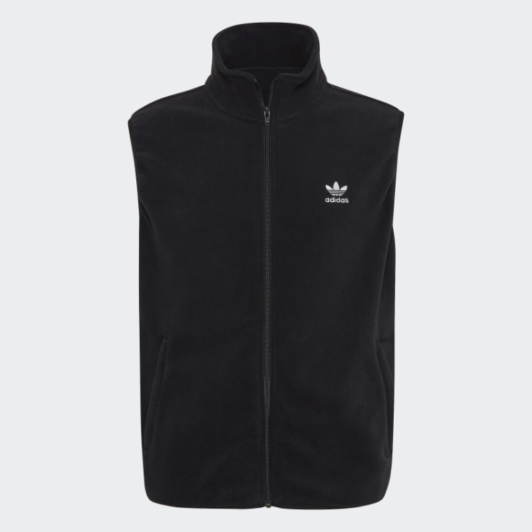 Colete De Lã Preto Adidas Adicolor Com As Três Listras