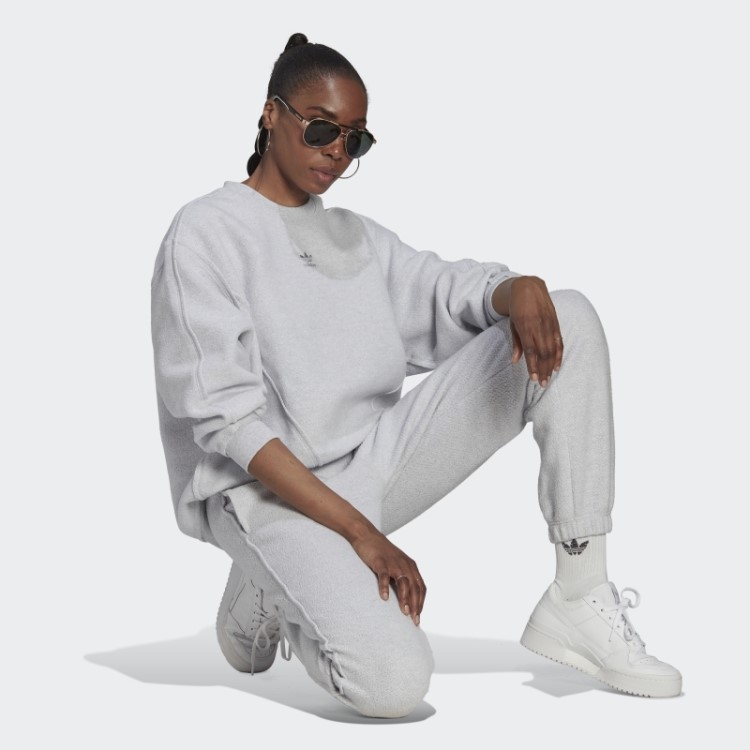 Calça De Moletom Adidas Loungewear Cinza Claro Urze