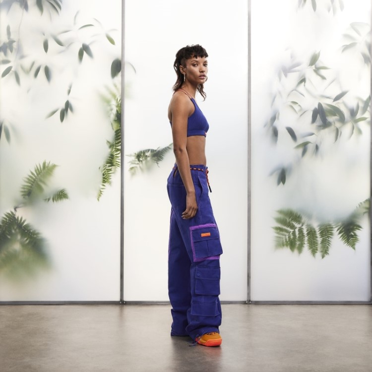 Moda De Sutiã De Malha Adidas índigo