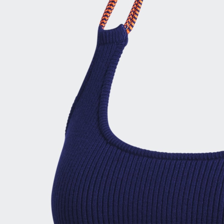 Moda De Sutiã De Malha Adidas índigo
