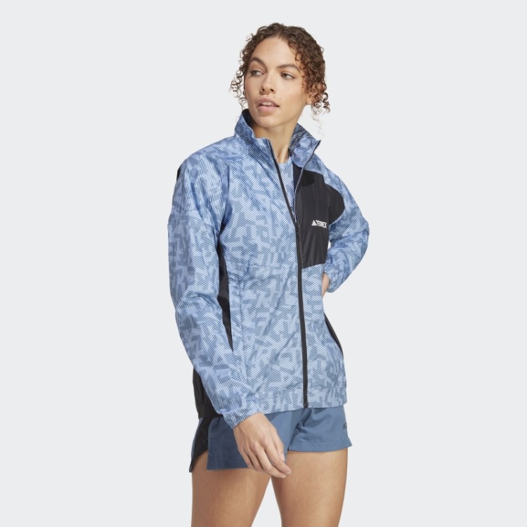 Jaqueta Adidas Terrex Trail Running Wind Azul Dawn