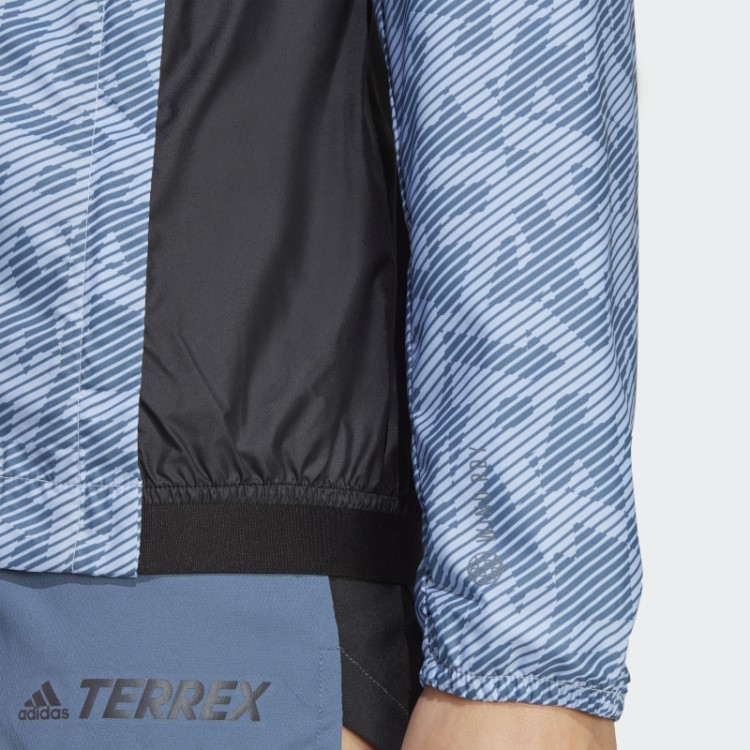 Jaqueta Adidas Terrex Trail Running Wind Azul Dawn