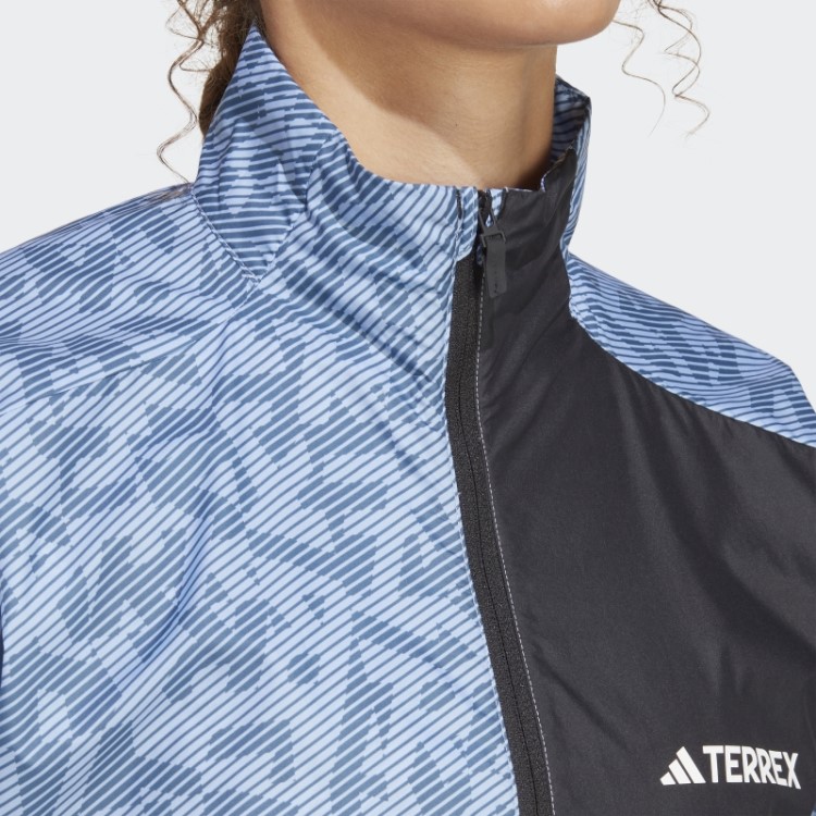 Jaqueta Adidas Terrex Trail Running Wind Azul Dawn