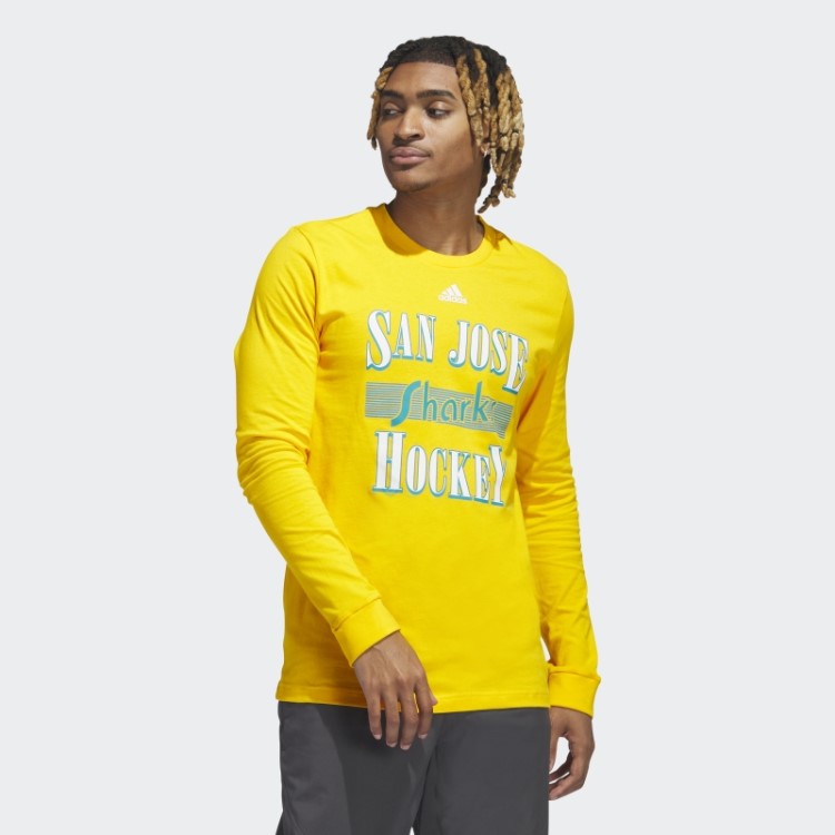 Sharks Playmaker Camiseta Manga Longa Colleg Ouro Adidas