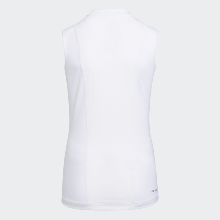 Top Techfit Branco Sem Mangas Adidas