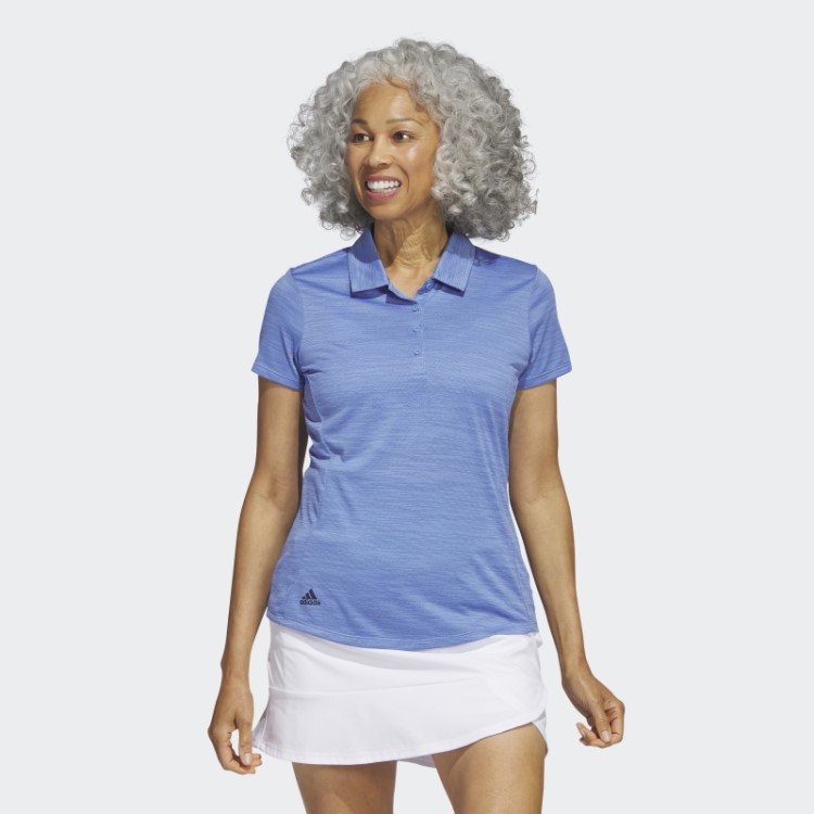 Camisa Polo De Manga Curta Azul Adidas Com Tingimento Espacial