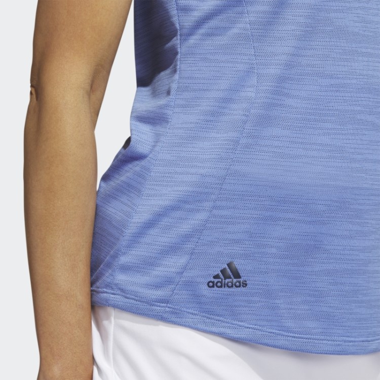Camisa Polo De Manga Curta Azul Adidas Com Tingimento Espacial