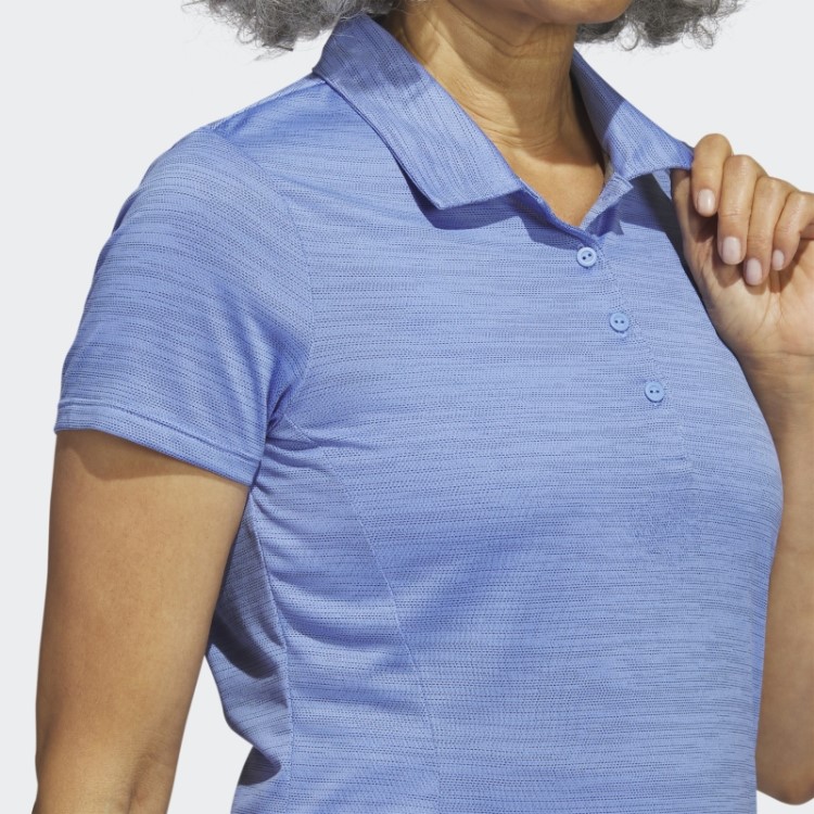 Camisa Polo De Manga Curta Azul Adidas Com Tingimento Espacial