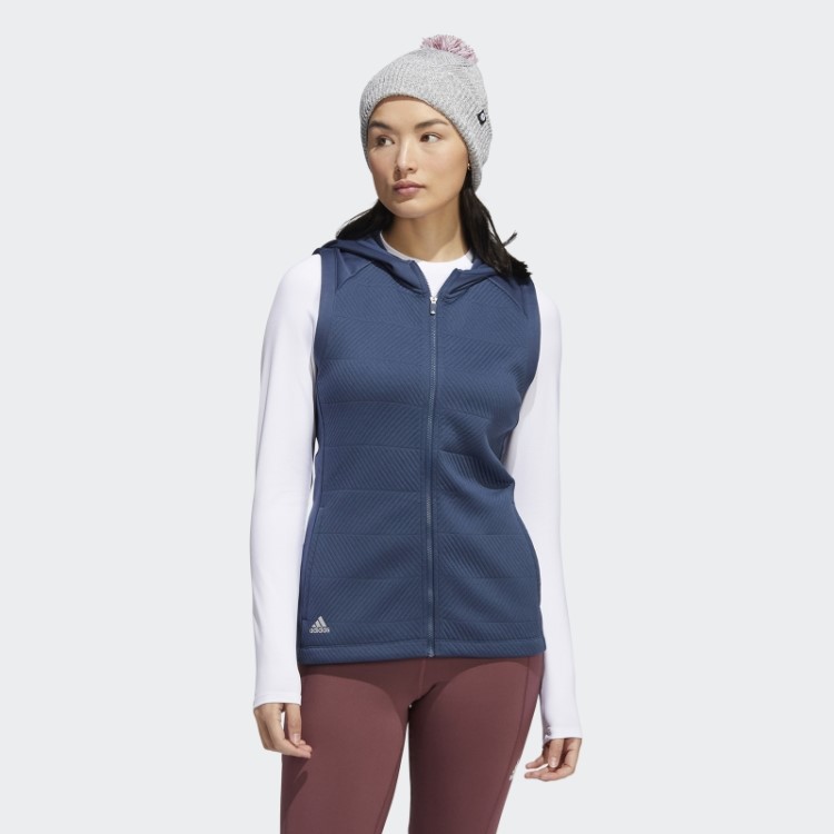 Colete Adidas Navy Cold.rdy Com Zíper Completo
