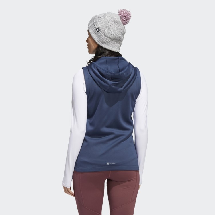 Colete Adidas Navy Cold.rdy Com Zíper Completo