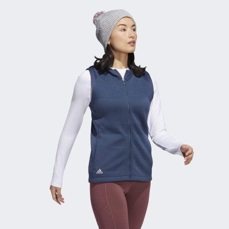 Colete Adidas Navy Cold.rdy Com Zíper Completo