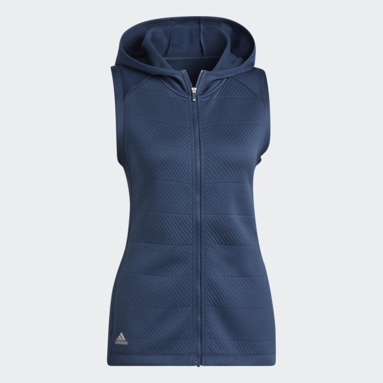 Colete Adidas Navy Cold.rdy Com Zíper Completo