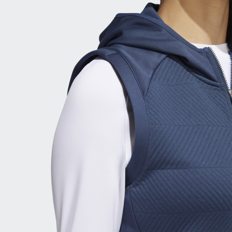 Colete Adidas Navy Cold.rdy Com Zíper Completo