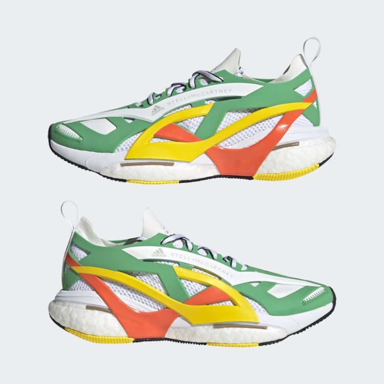 Tênis De Corrida Verde Adidas By Stella Mccartney Solarglide