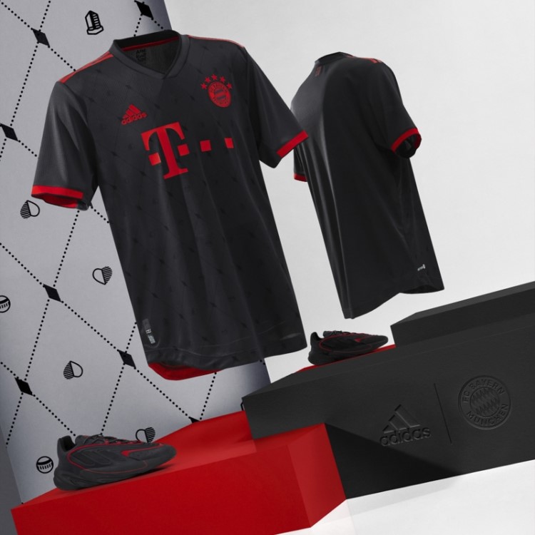 Adidas Fc Bayern 22/23 Terceira Camisa Autêntica Cinza Noturno