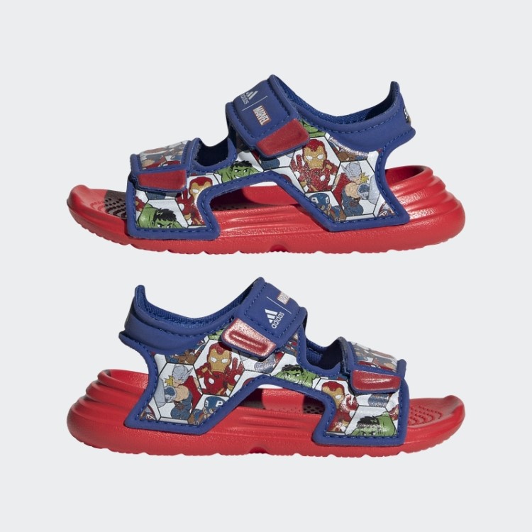 Sandália Adidas X Marvel Altawim Super Hero Adventures Fashion Vermelho