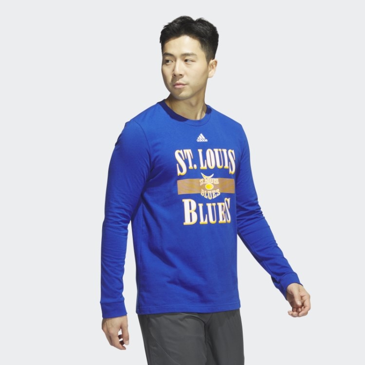 Camiseta Manga Longa Adidas Royal Blue Blues Playmaker