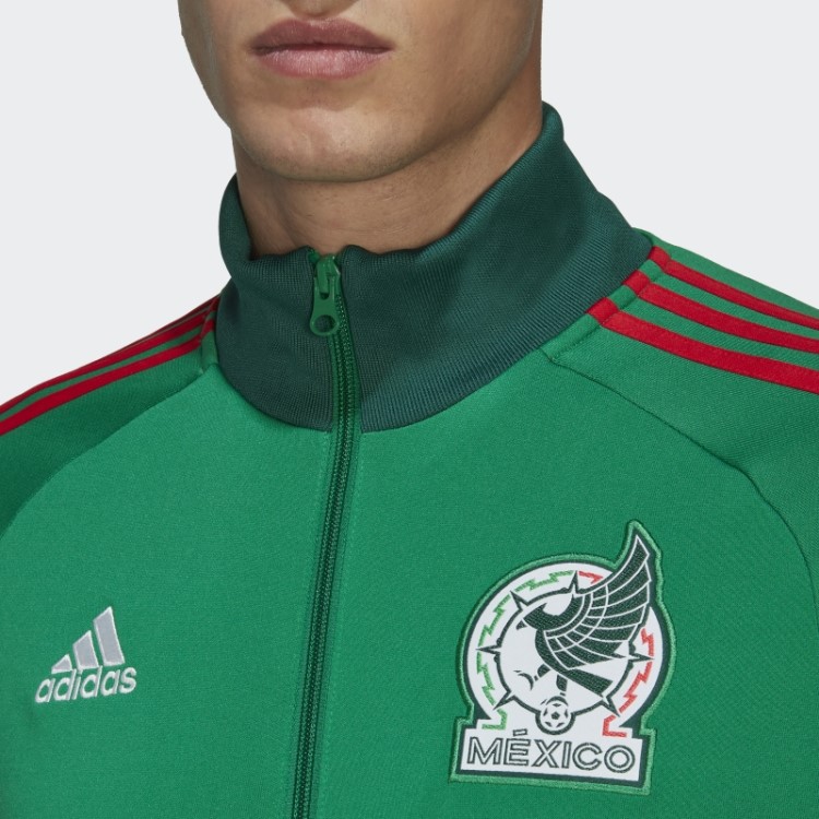 Top De Corrida Com As Três Listras Do México Verde Adidas
