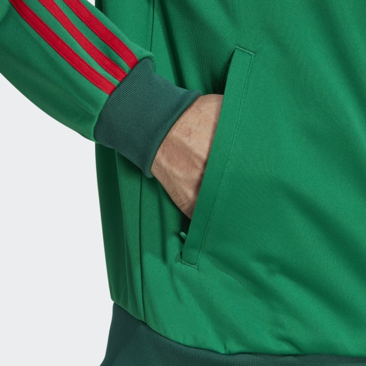 Top De Corrida Com As Três Listras Do México Verde Adidas