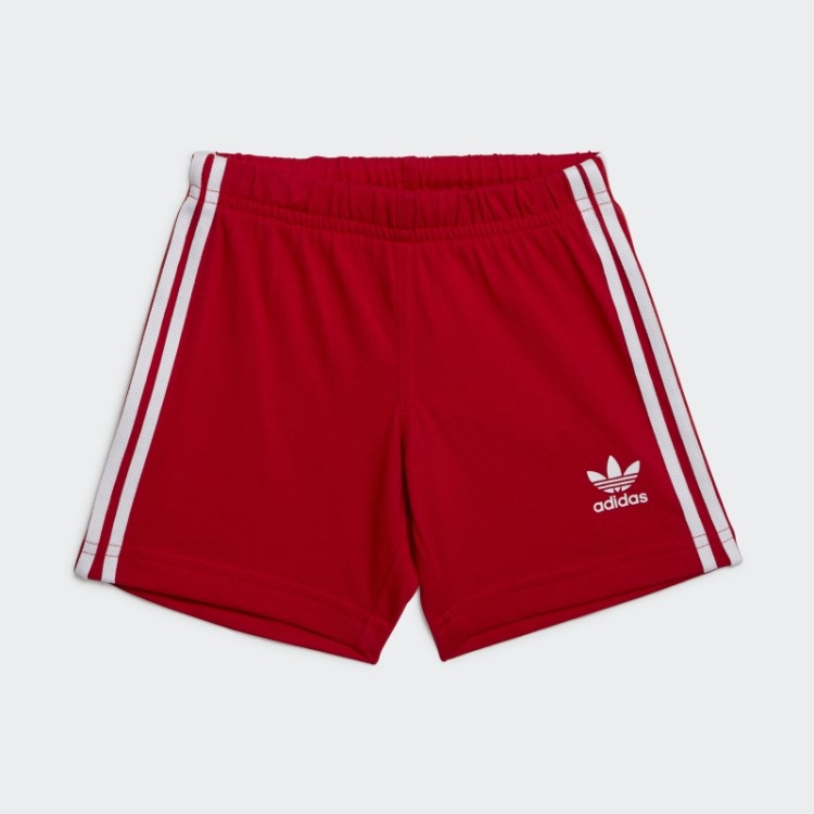 Conjunto De Shorts Adidas Trefoil Escarlate