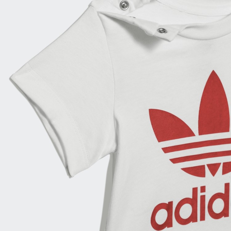 Conjunto De Shorts Adidas Trefoil Escarlate