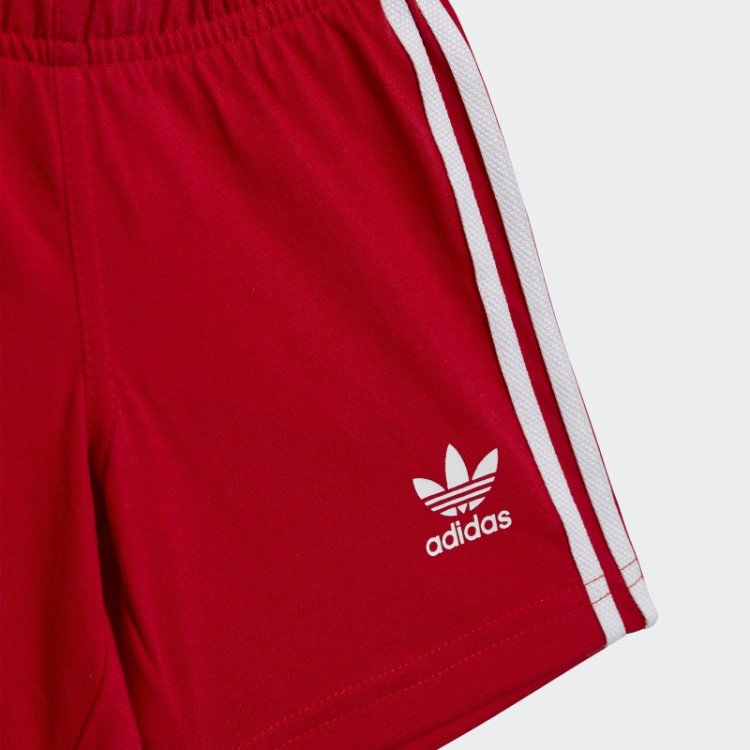 Conjunto De Shorts Adidas Trefoil Escarlate