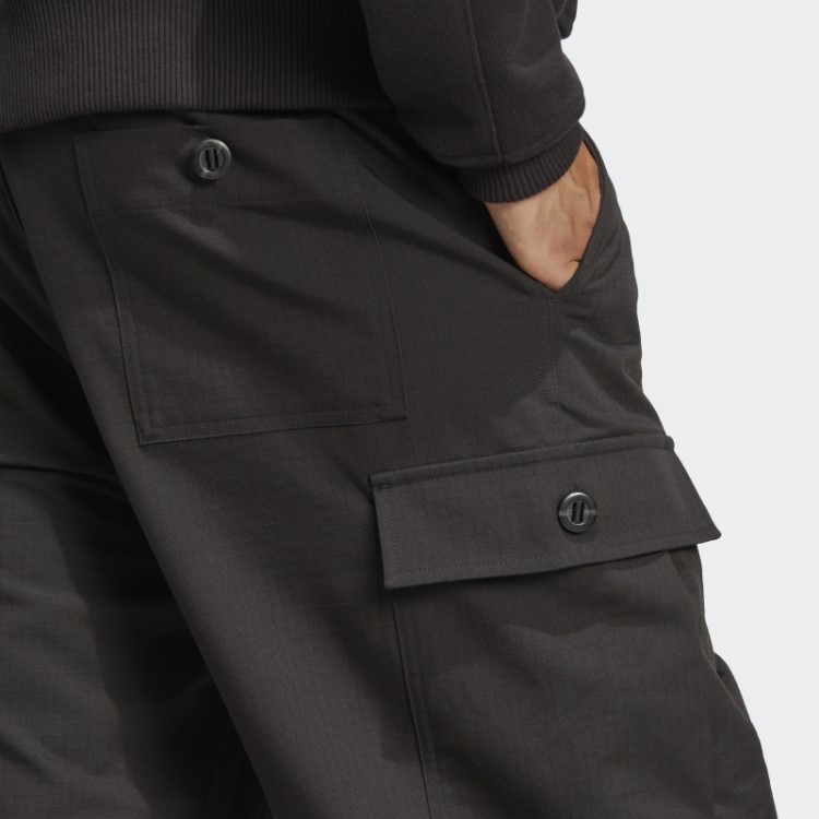 Calça Cargo Versão Azul Adidas Preta