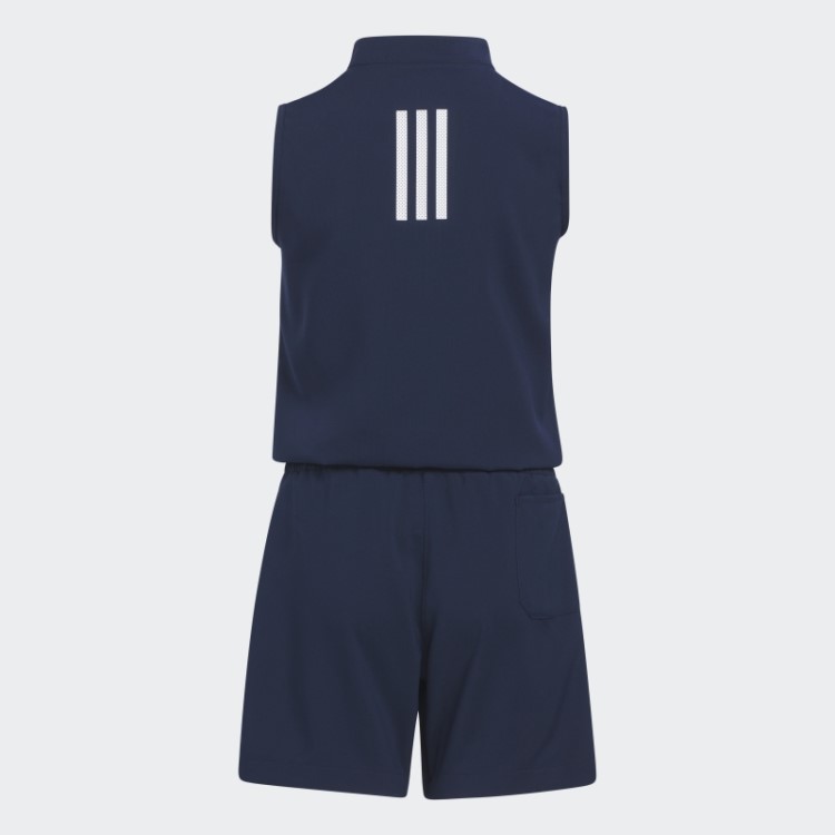 Macacão Adidas Azul Marinho Com Meio Zíper