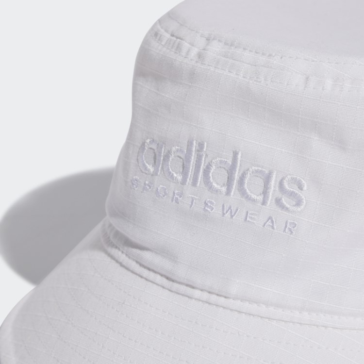 Chapéu De Balde De Algodão Clássico Adidas Branco