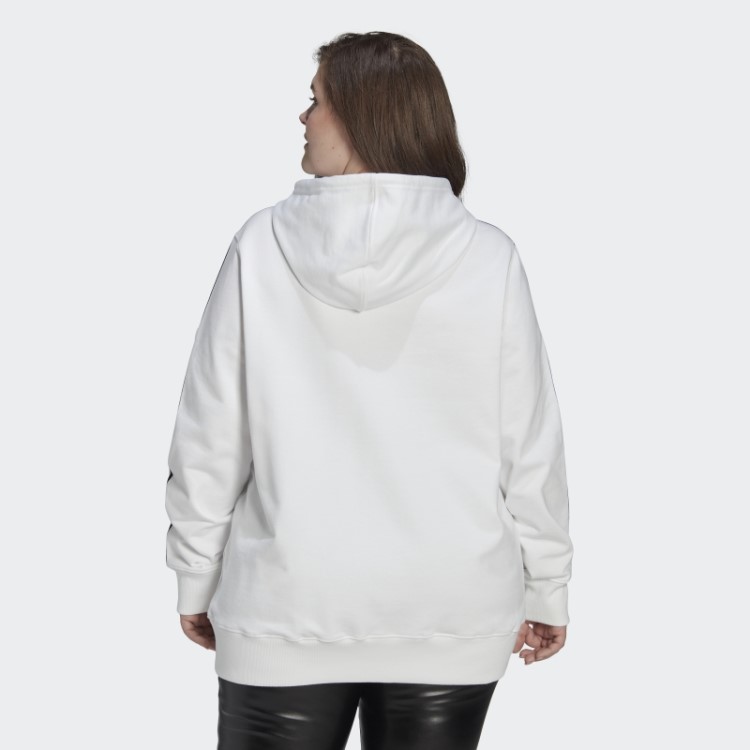 Moletom Com Capuz (tamanho Grande) Branco Adidas