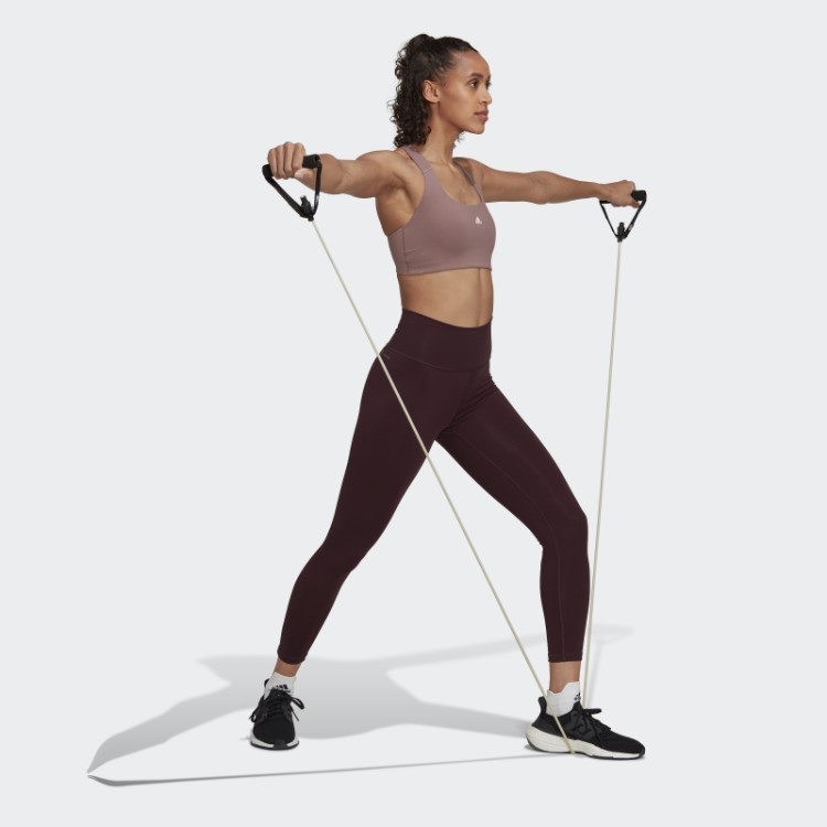Sutiã Roxo Adidas Powerimpact Training De Suporte Médio
