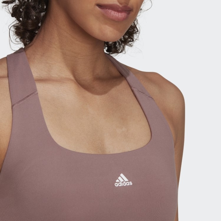 Sutiã Roxo Adidas Powerimpact Training De Suporte Médio