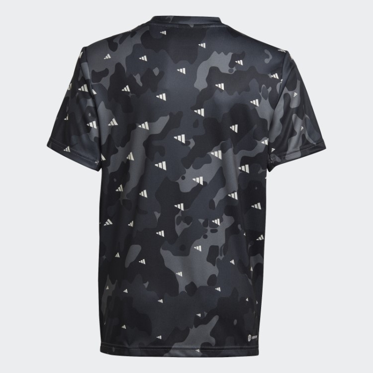 Camiseta Train Essentials Sazonal Aeroready Allover Estampada Regular Fit Branca Adidas