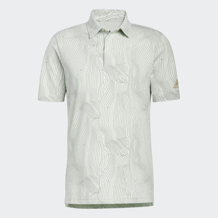Camisa Polo Adidas Green Mel Course Map