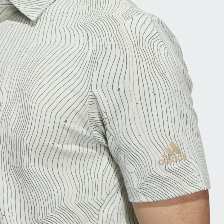 Camisa Polo Adidas Green Mel Course Map