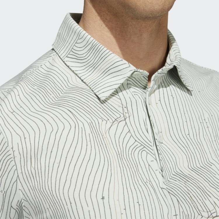 Camisa Polo Adidas Green Mel Course Map