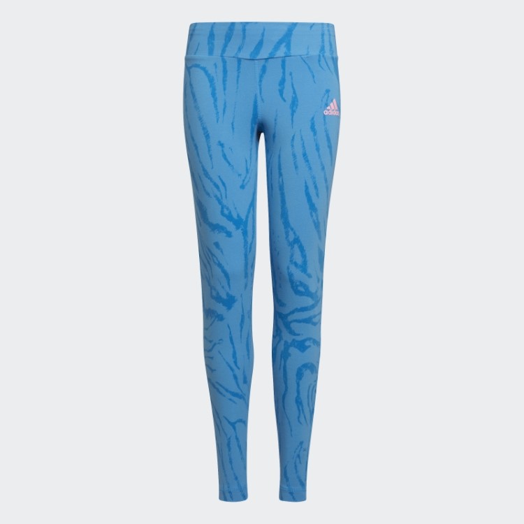 Future Icons Meia-calça De Algodão Híbrido Animal Print Adidas Azul
