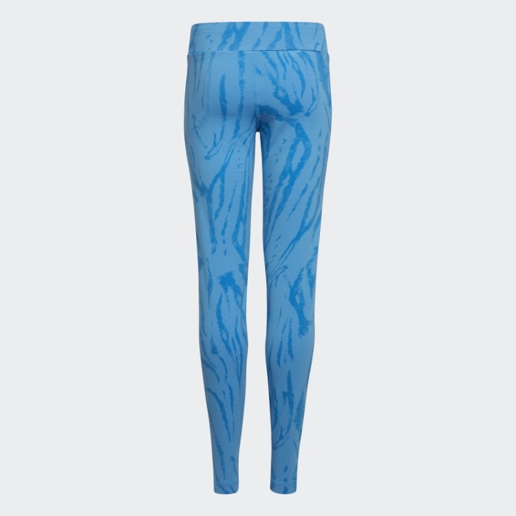 Future Icons Meia-calça De Algodão Híbrido Animal Print Adidas Azul