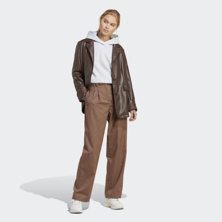 Moletom Curto Cinza Claro Urze Premium Essentials Adidas