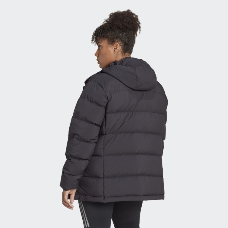 Jaqueta Preta Adidas Helionic Com Capuz (tamanho Grande)