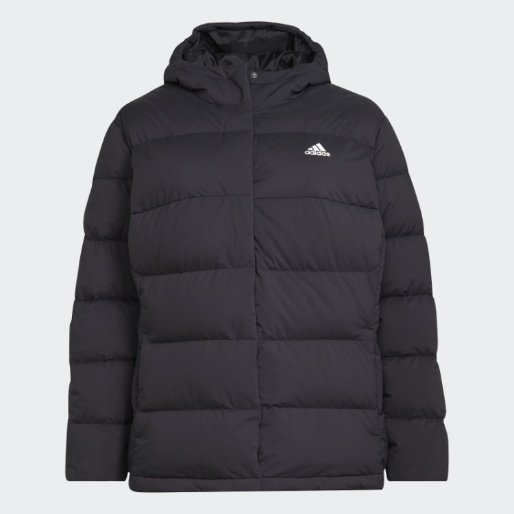 Jaqueta Preta Adidas Helionic Com Capuz (tamanho Grande)