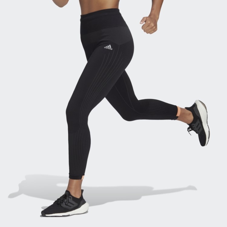 Leggings Longas Aeroknit Para Corrida De Inverno Adidas Pretas